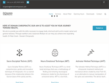Tablet Screenshot of domainchiropractic.com